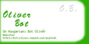oliver bot business card